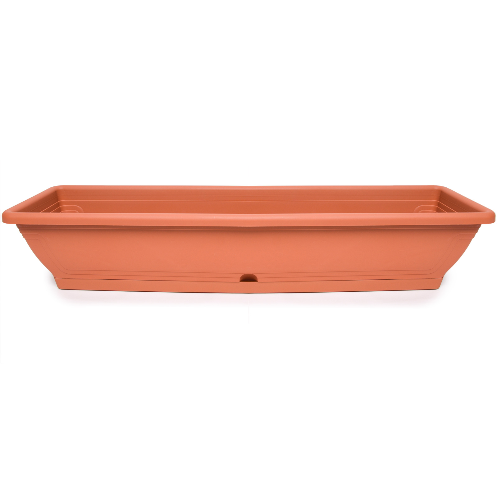 Monaco balkonláda + alj 80 cm terracotta