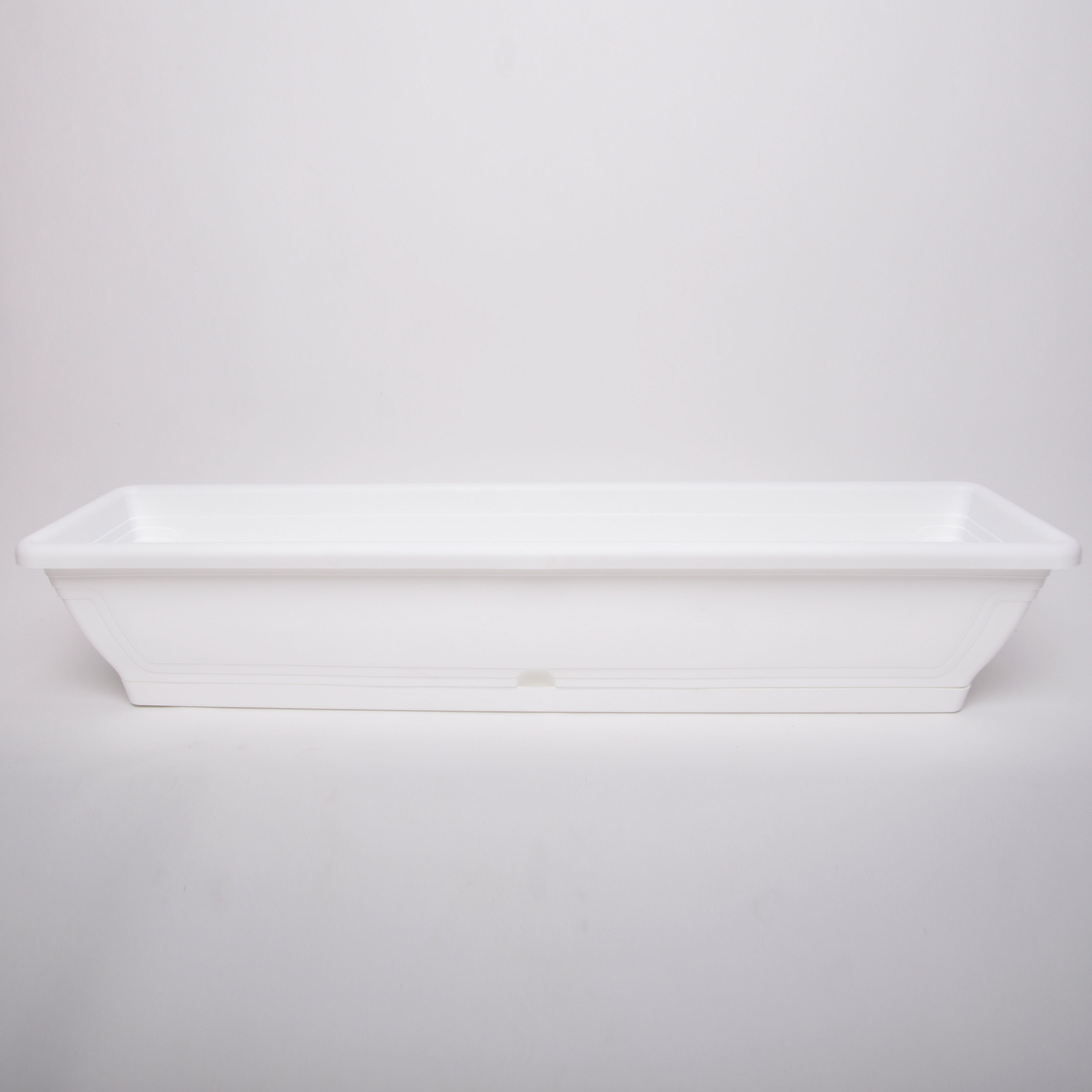 Monaco balkonláda + alj 80 cm feher
