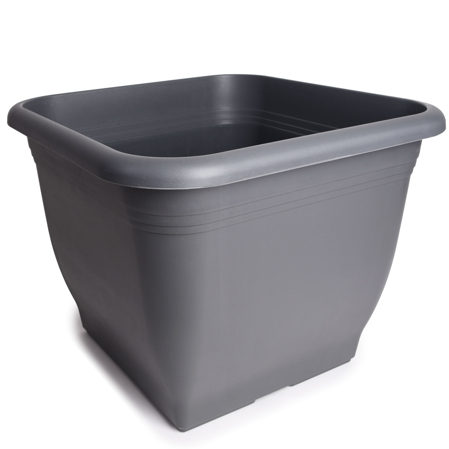 Top szögletes virágcserép antracit, 19 cm