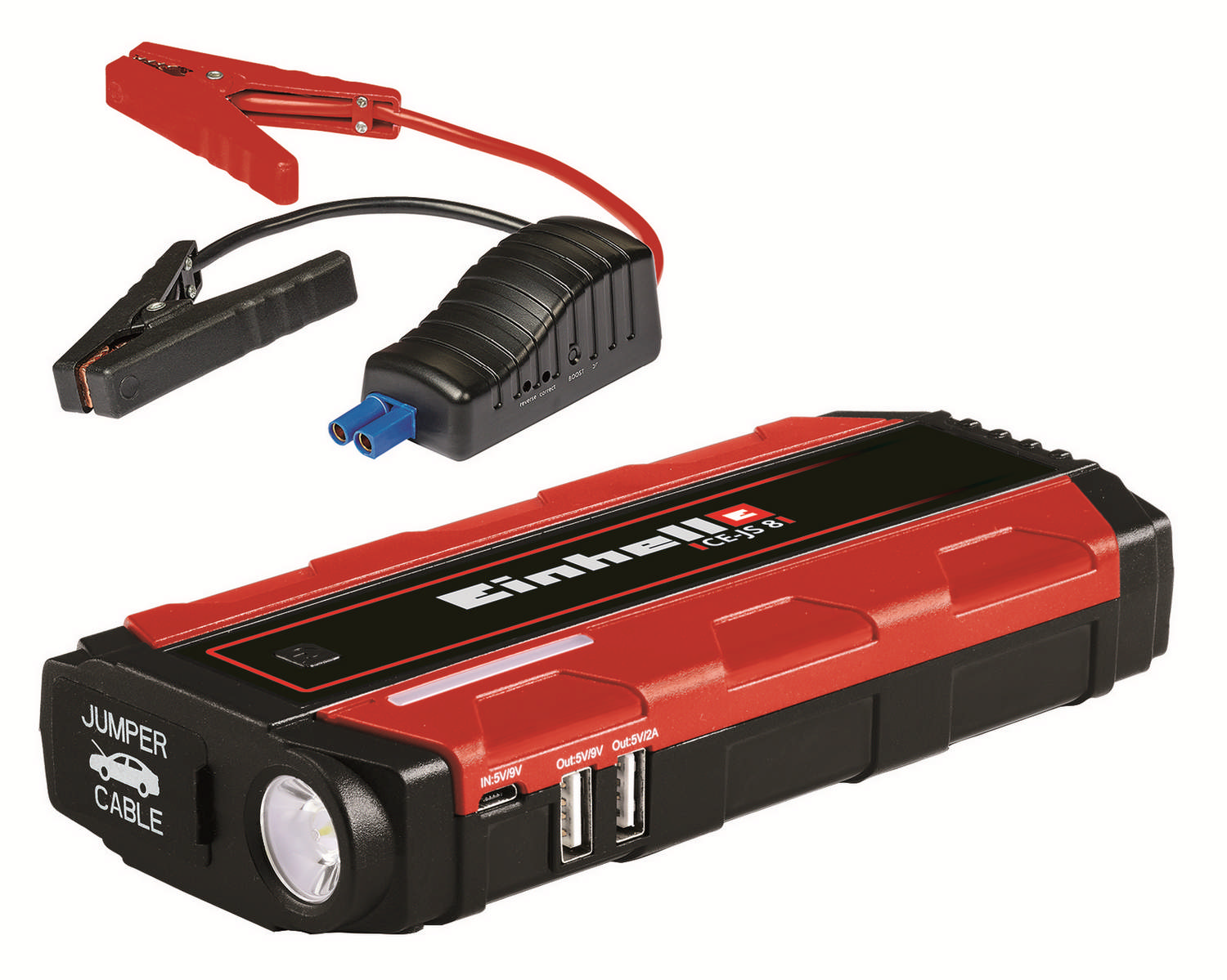 Einhell CE-JS 8 hordozható indításrásegítő és töltő, 12V, 200A