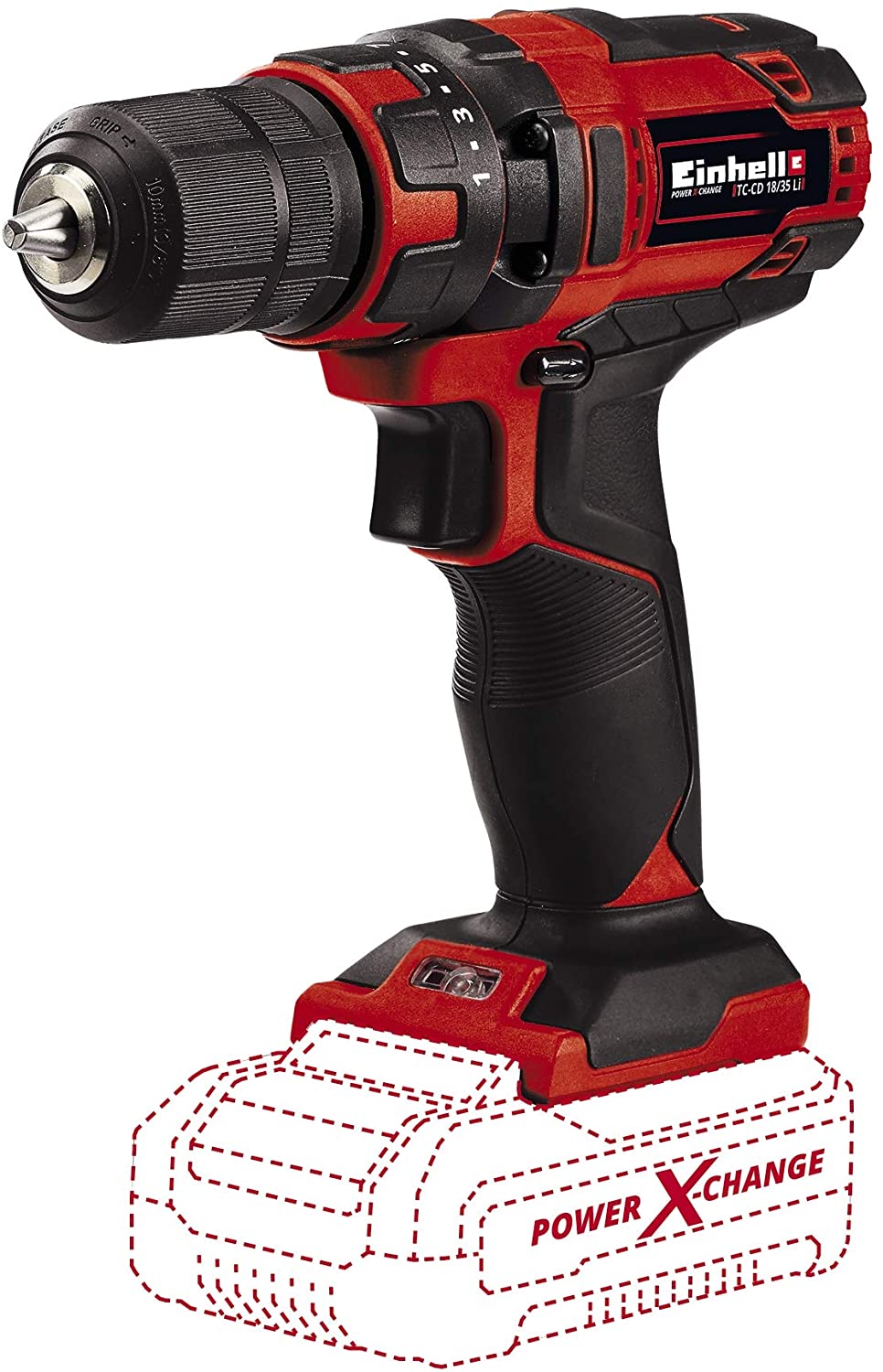 Einhell TC-CD 18/35 Li - Solo akkus fúró-csavarozó, 18V, 35Nm (akku és töltő nélkül), Power X-Change