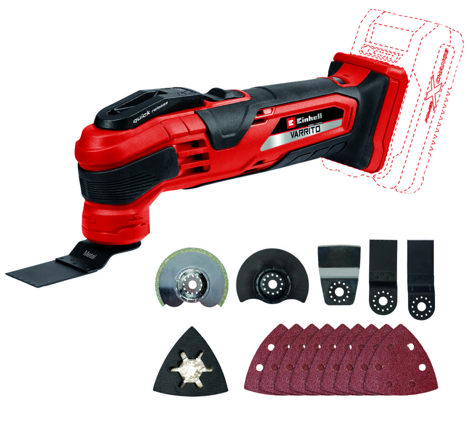 Einhell TE-MG 18 Li  - Varrito Akkus Multicsiszoló Solo, Power X-Change