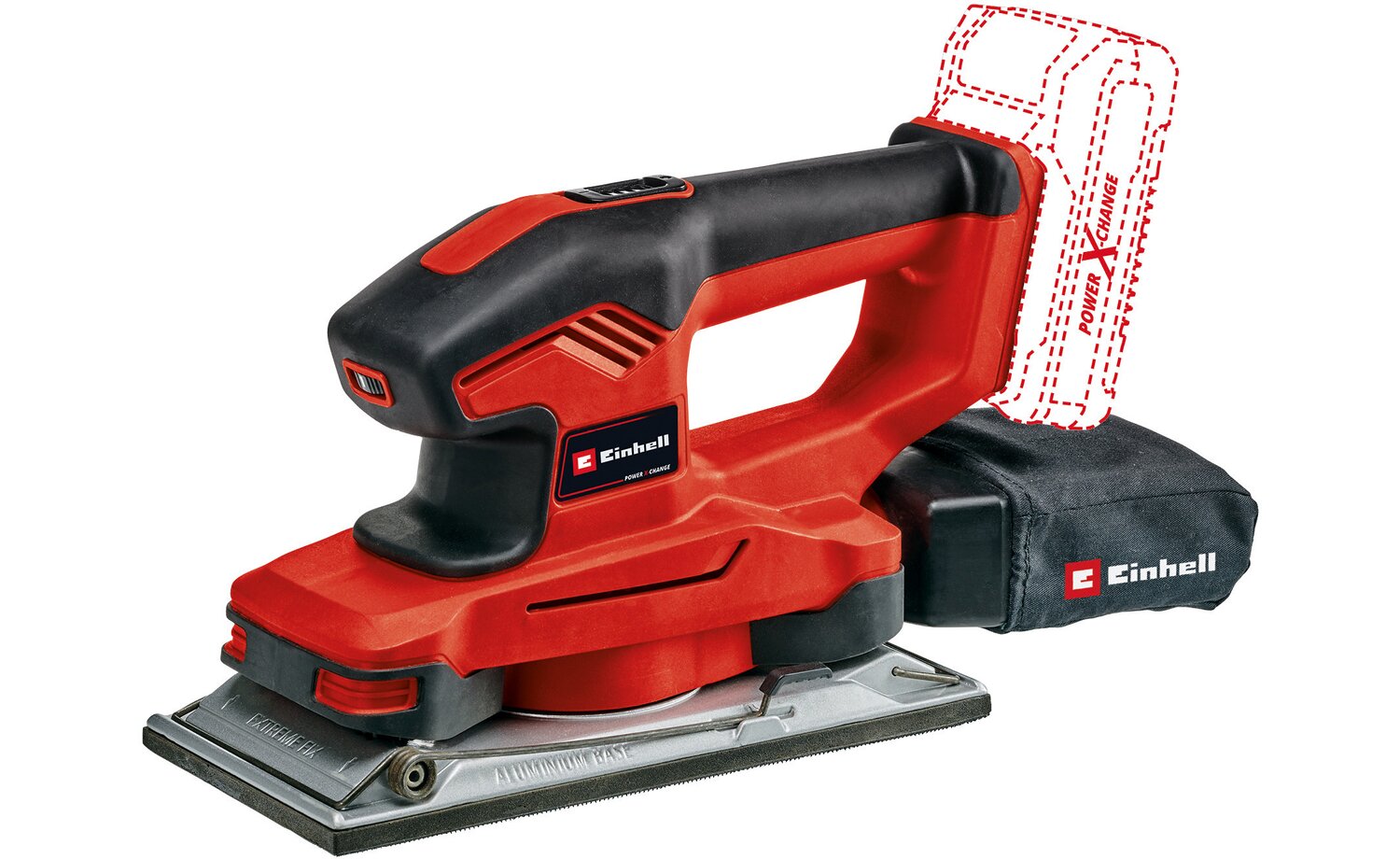 Einhell TE-OS 18/230 Li Solo akkus rezgőcsiszoló, 18V, 23cm (akku és töltő nélkül), Power X-Change