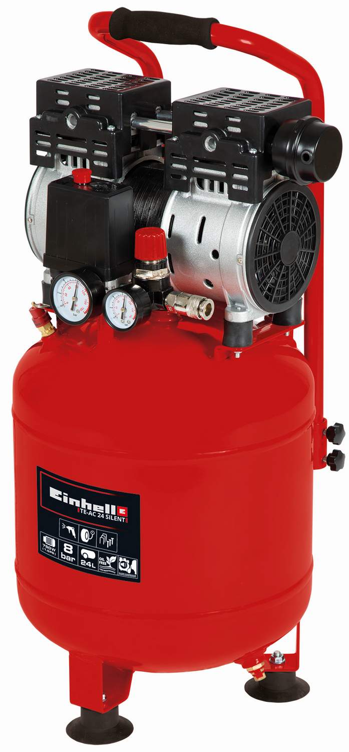 Einhell TE-AC 24 Silent olajmentes kompresszor, 750W / 24L / 8bar