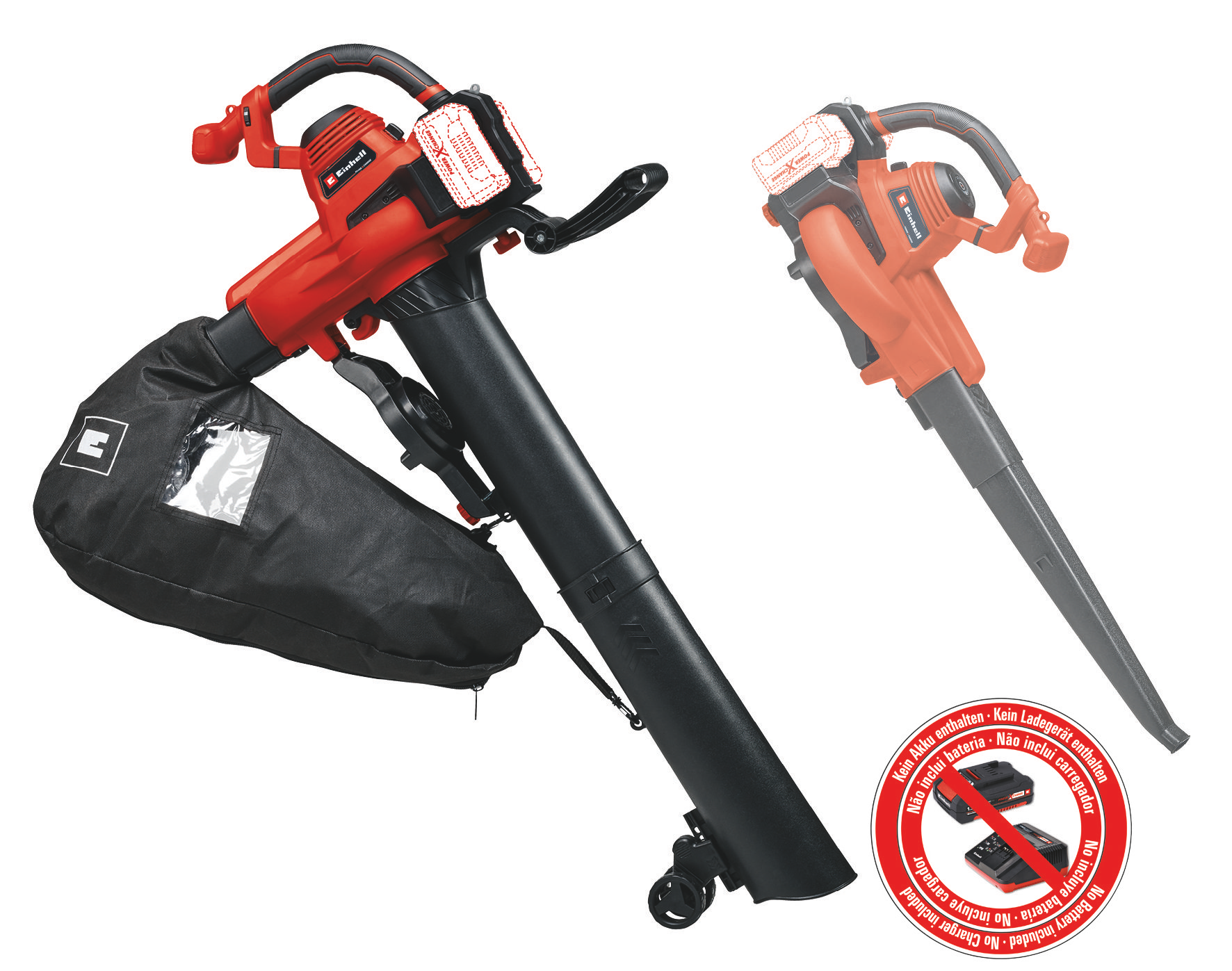Einhell GE-CL 36/230 Li E -Solo akkus lombszívó 36V, 45L (akku és töltő nélkül), Power X-Change