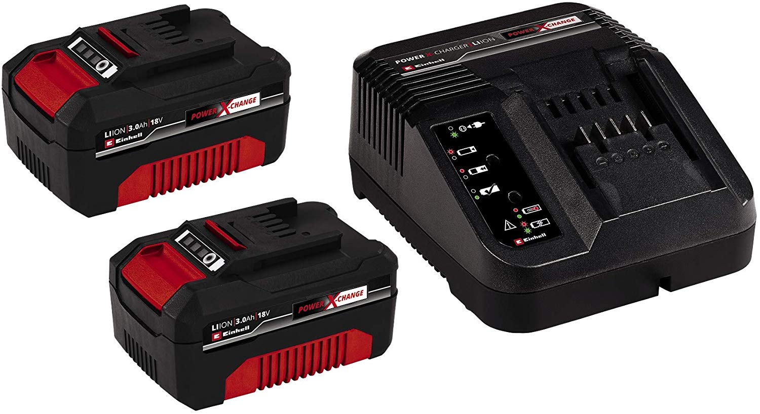 Einhell Starter Kit akkutöltő, 18V, 2x3Ah, Power X-Change