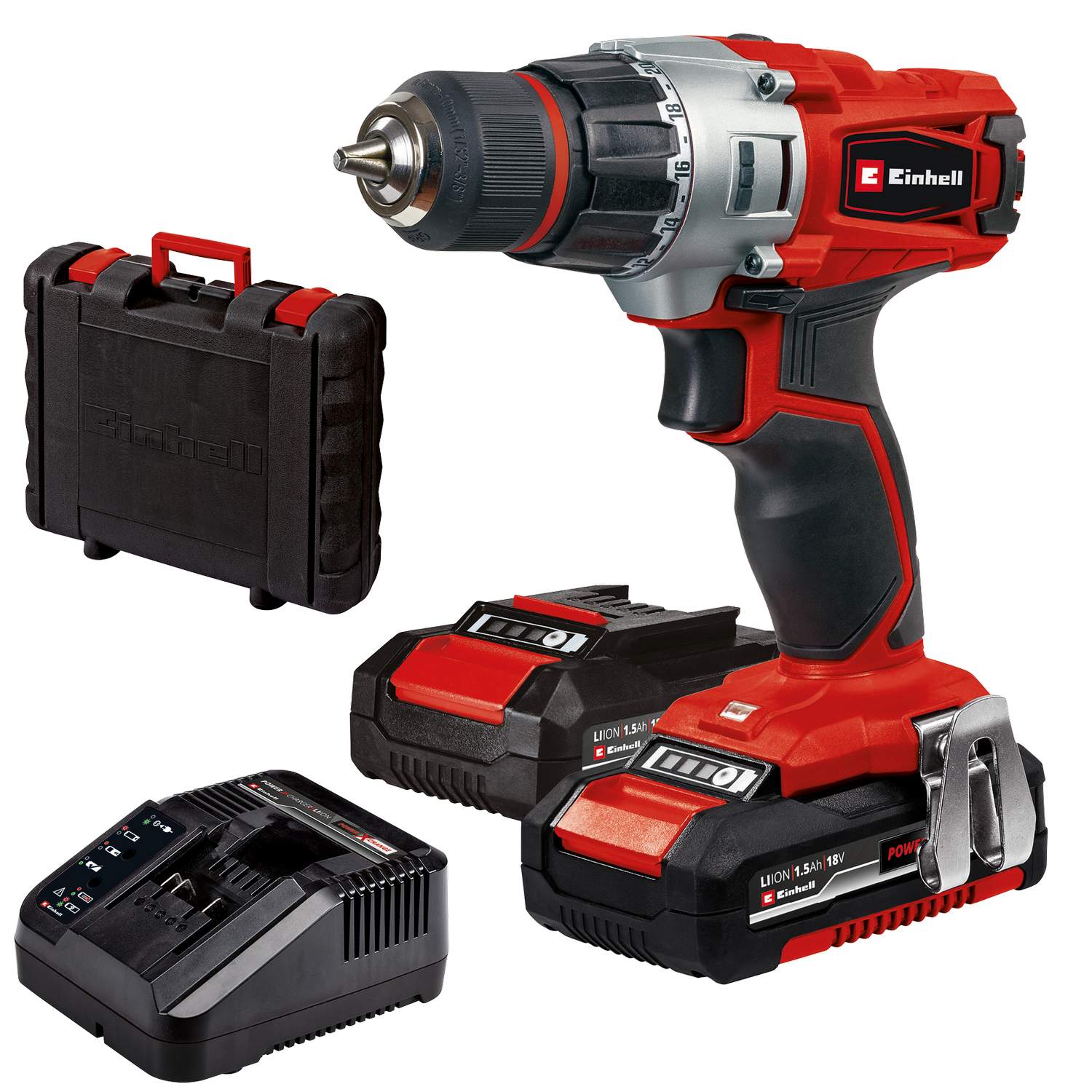 Einhell TE-CD 18/2 Li Kit Akkus fúró-csavarozó 18V 1,5Ah Power X-Change