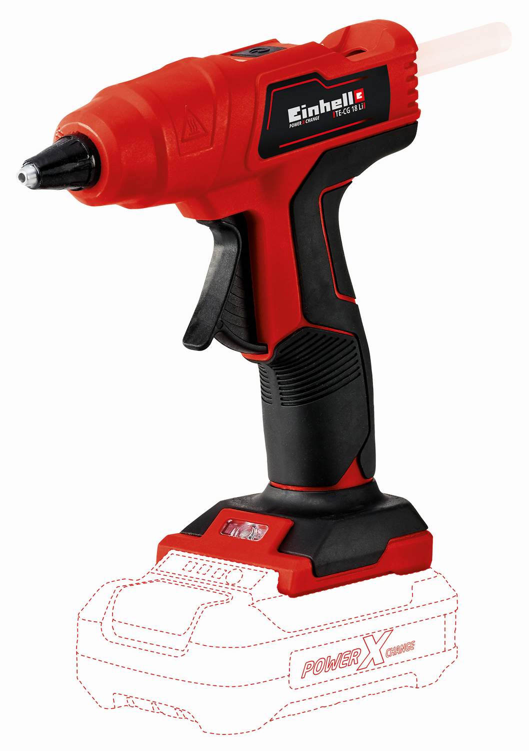 Einhell TE-CG 18 Li - Solo akkumulátoros forró ragasztópisztoly, Power X-Change