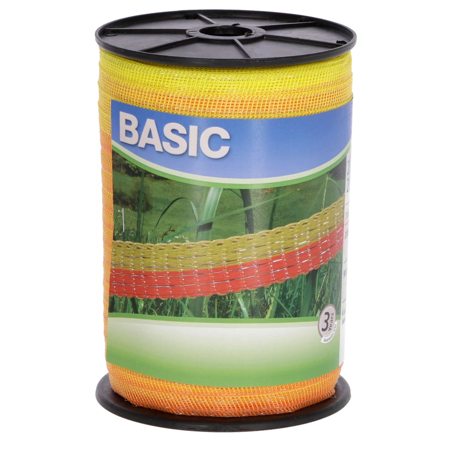 Kerbl Villanypásztor  szalag Basic Classe 200/20 mm sárga-narancs, 4x0,16