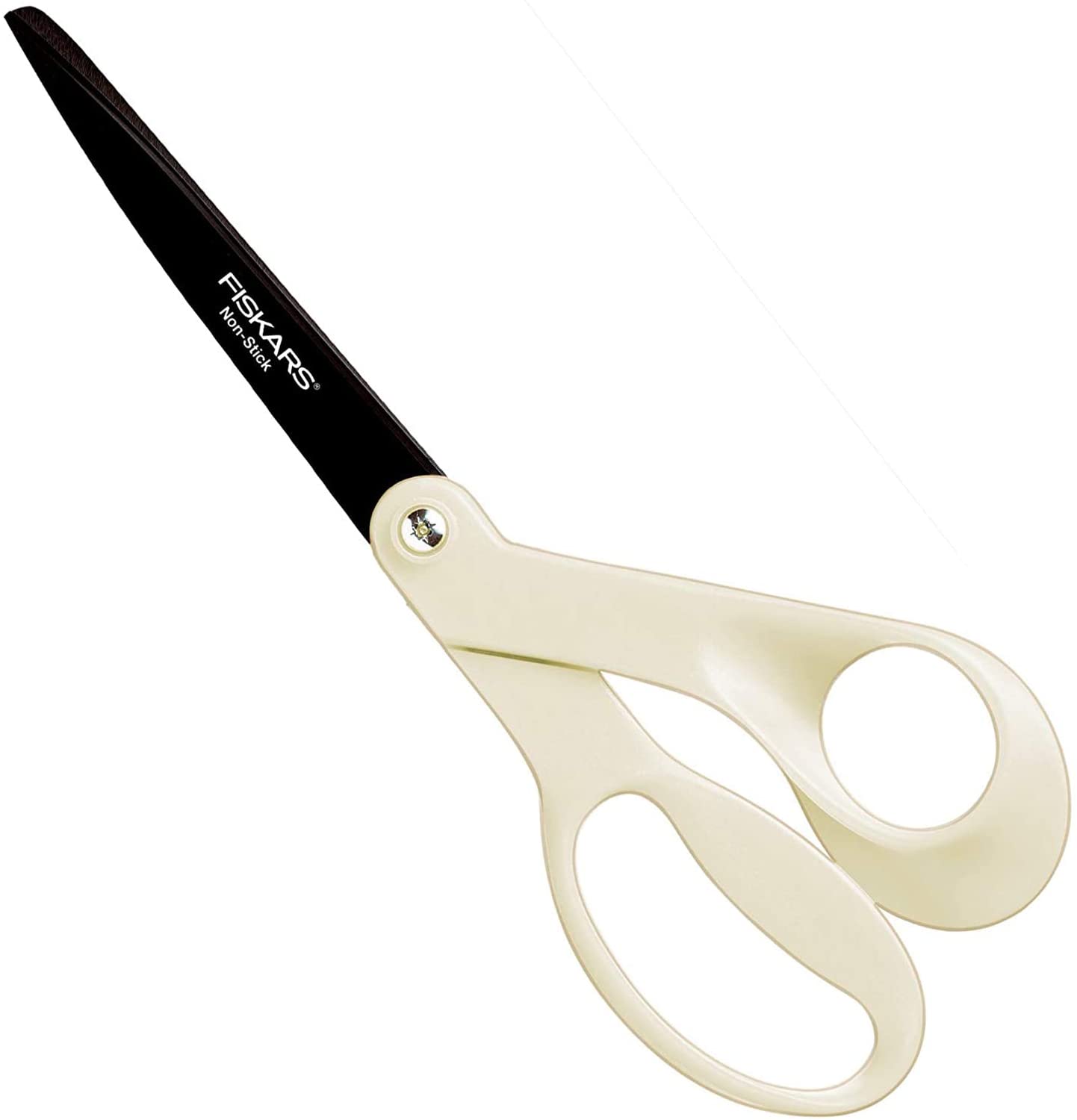 Fiskars titánium bevonatú, tapadásmentes általános olló, 21 cm  fehér