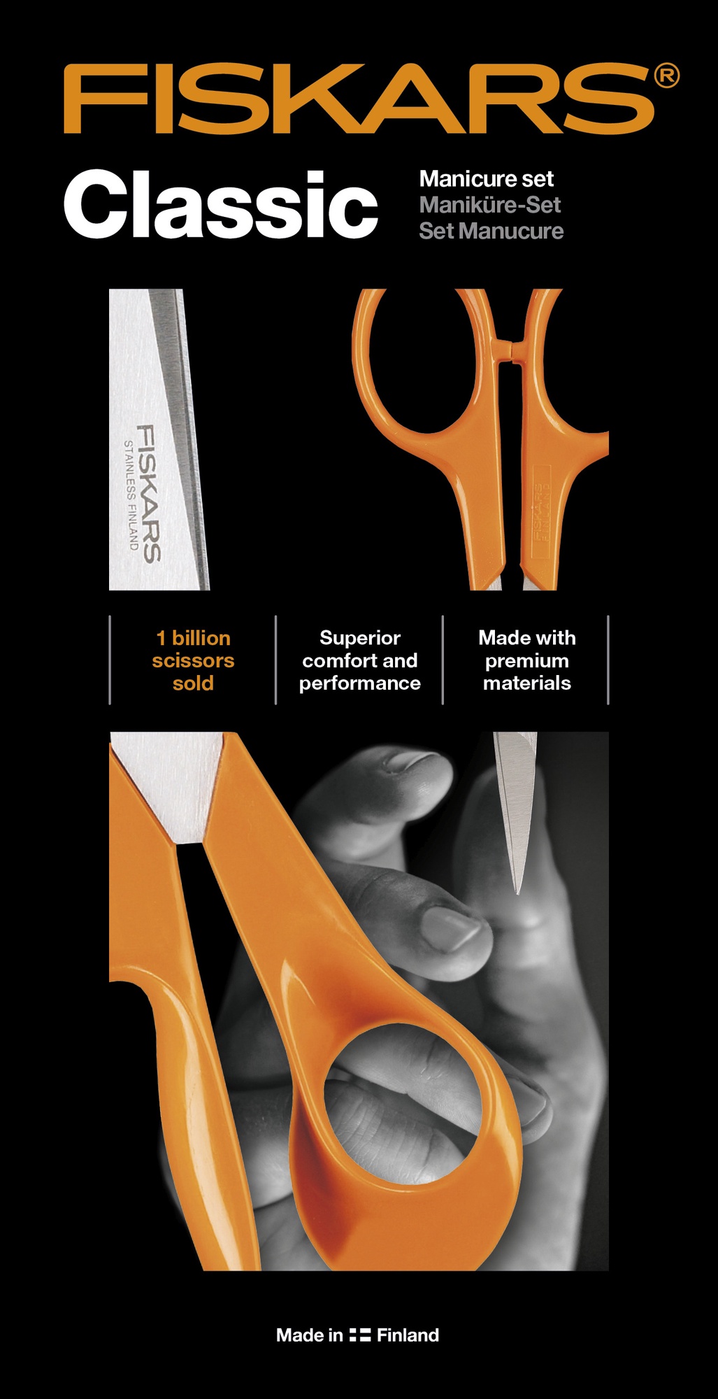 Fiskars 9853+9808 általános+körömvágó olló