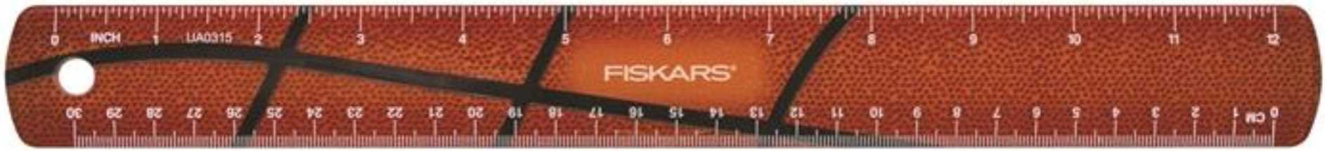 Fiskars gyerekvonalzó kosárlabda motívummal, 30 cm