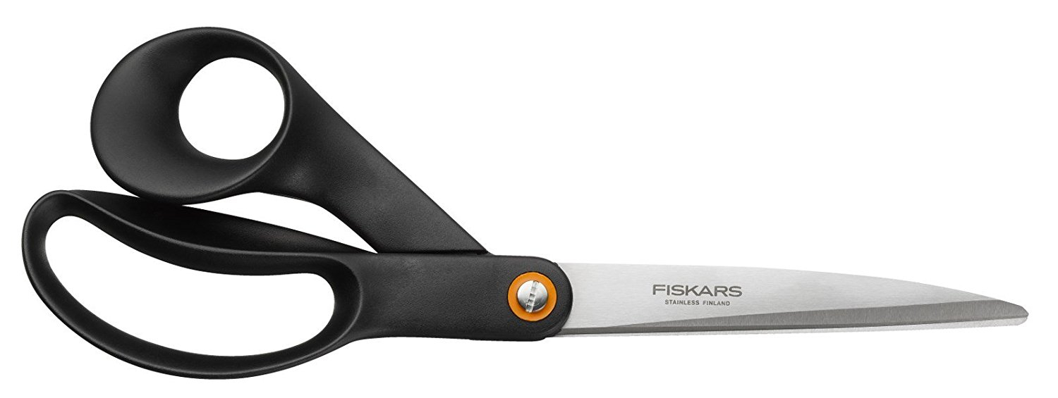Fiskars nagyméretű általános olló, 24 cm, fekete