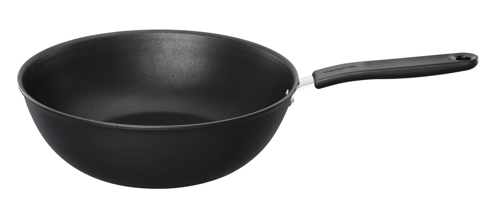 Fiskars Functional Form Rozsdamentes acél wok serpenyő, 28 cm