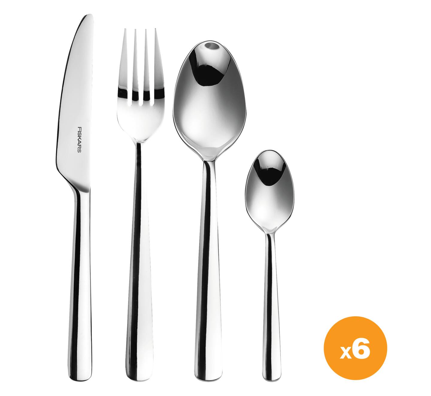 Fiskars evőeszköz készlet, 24db-os, fényes