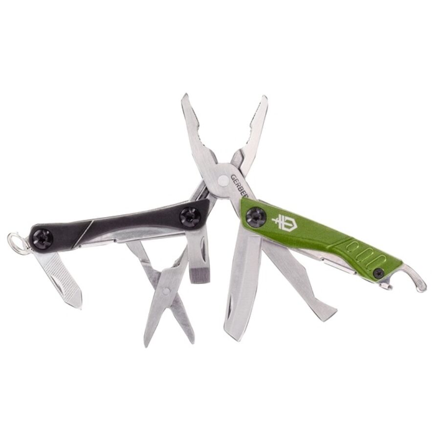 Fiskars Gerber Dime multiszerszám, kulcstartóra rögzíthető, 11cm, zöld