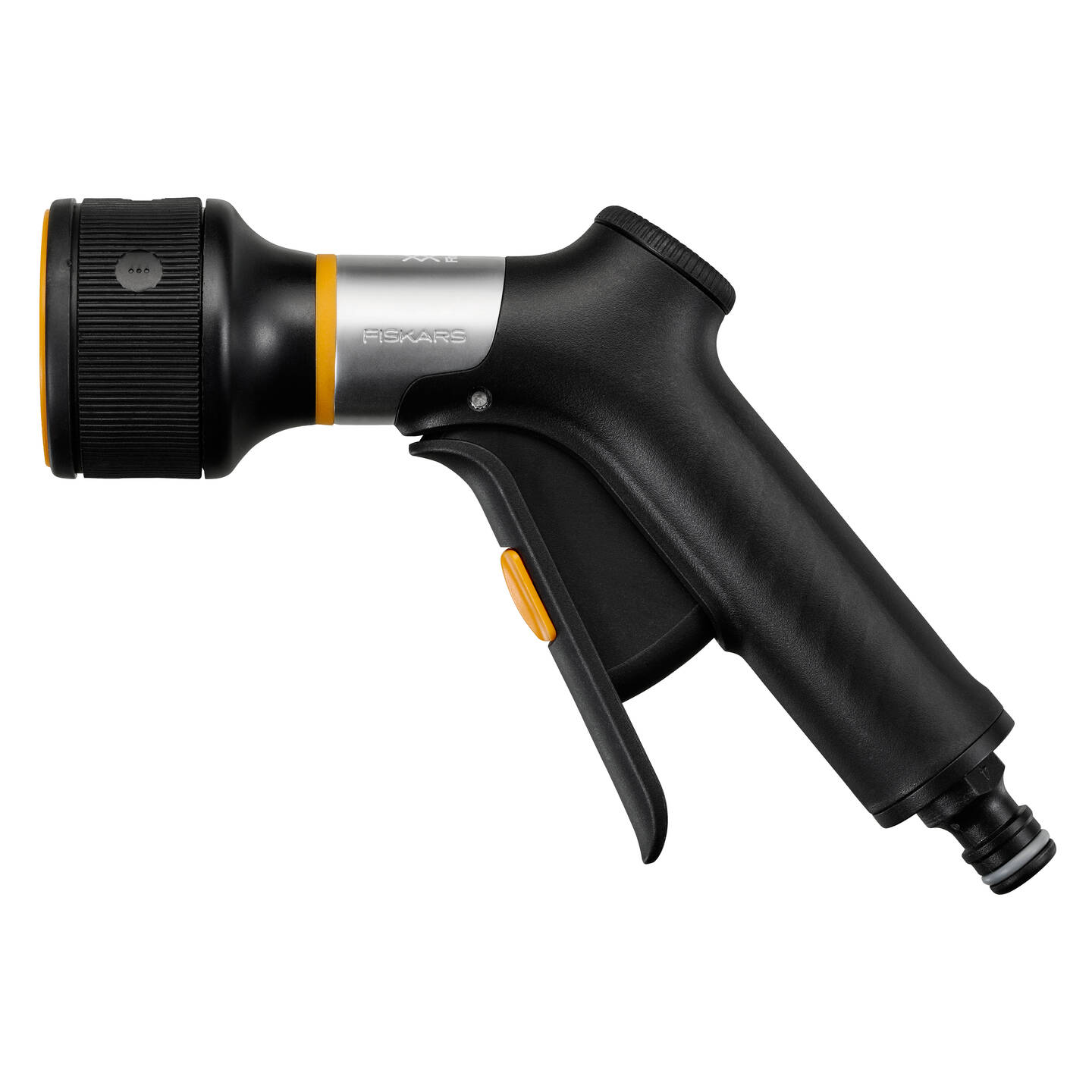 Fiskars FiberComp locsolópisztoly, 3-funkciós, markolatvezérlésű