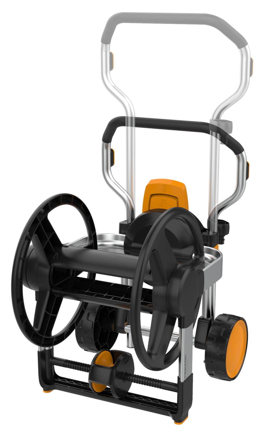 Fiskars tömlőkocsi kerekekkel XL, üres