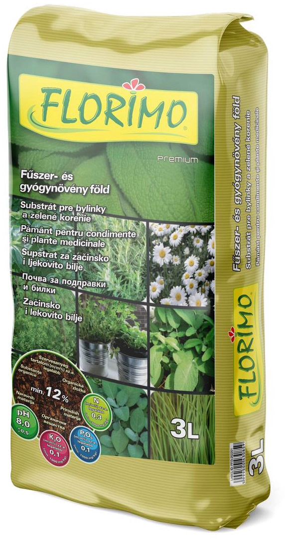 Florimo® Fűszer- Gyógynövény Virágföld 3 l
