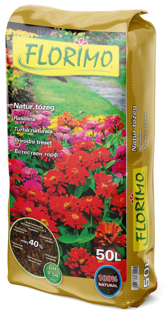 Florimo natúr tőzeg 50L