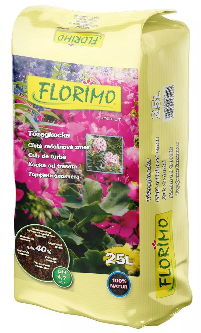 Florimo®  Tőzegkocka /pH 4-4,5/ 25 l