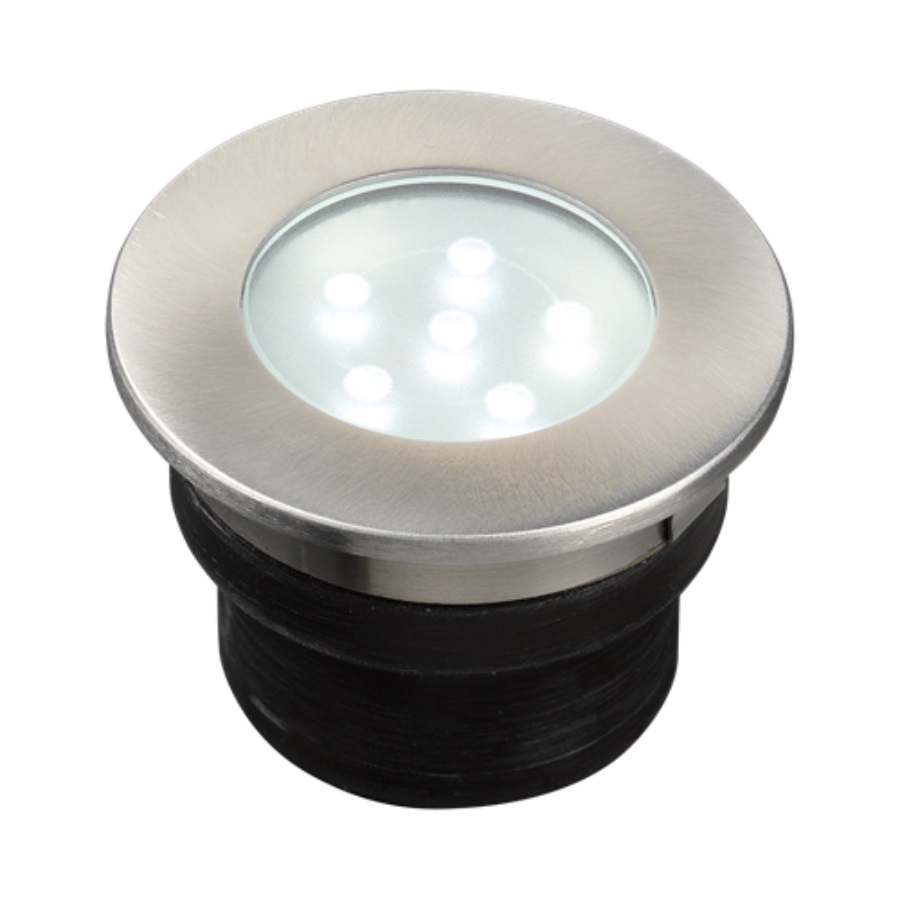 Garden Lights Brevus, süllyeszthető lámpa, rozsdamentes, LED 1W IP68, fehér