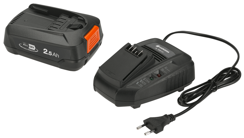 Gardena akkumulátor készlet P4A PBA, 2,5Ah + AL 1830 CV