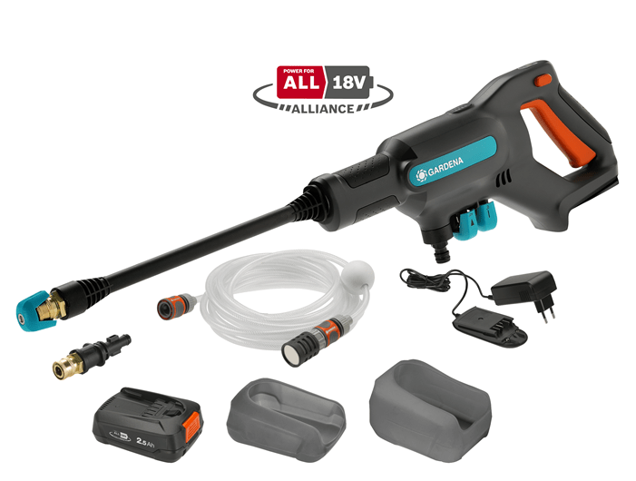 Gardena AquaClean 24/18V P4A Magasnyomású mósó akkumulátorral
