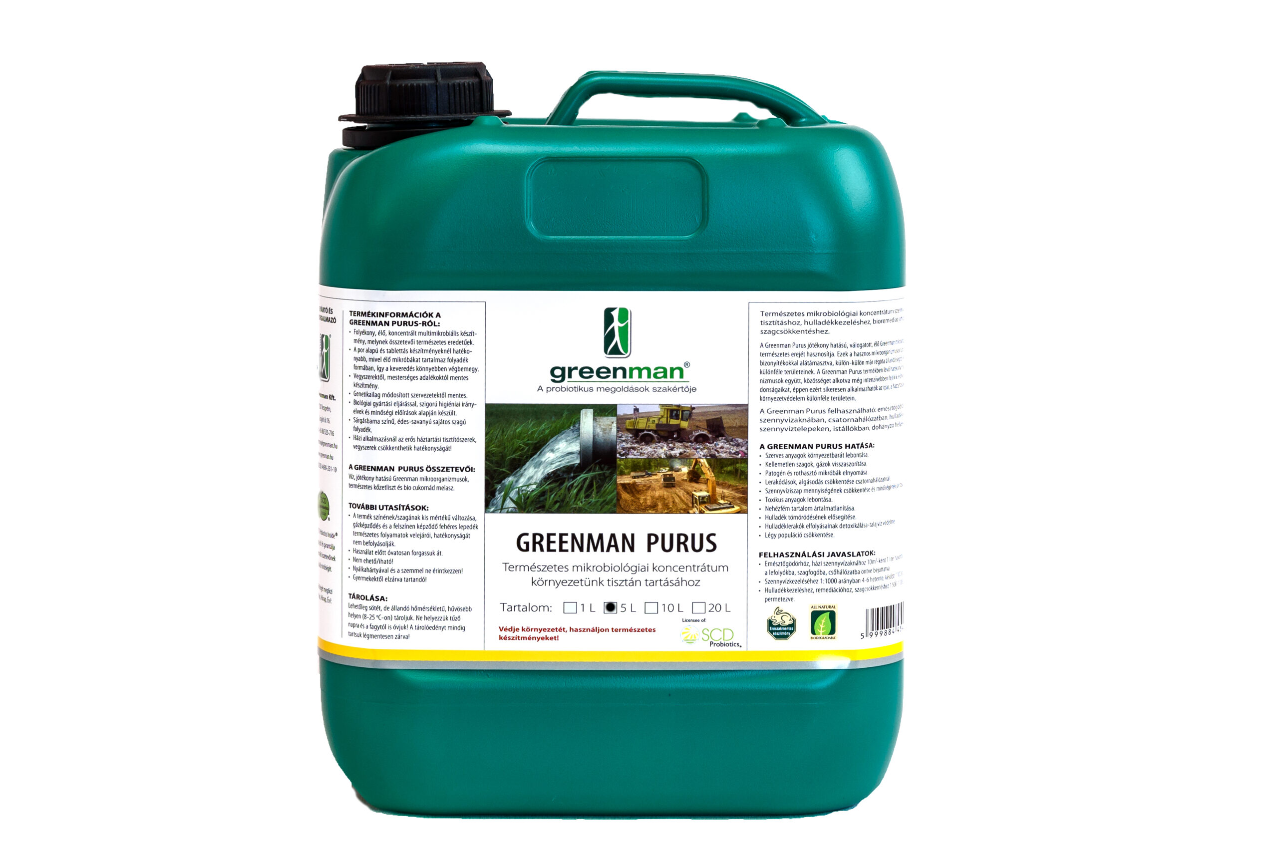 Greenman PURUS – szennyvízkezelés mesterfokon 10 l