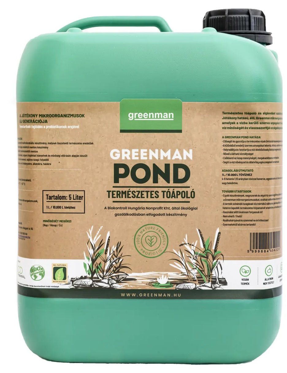 Greenman Pond természetes tóápoló és algásodást szabályozó koncentrátum 5 liter