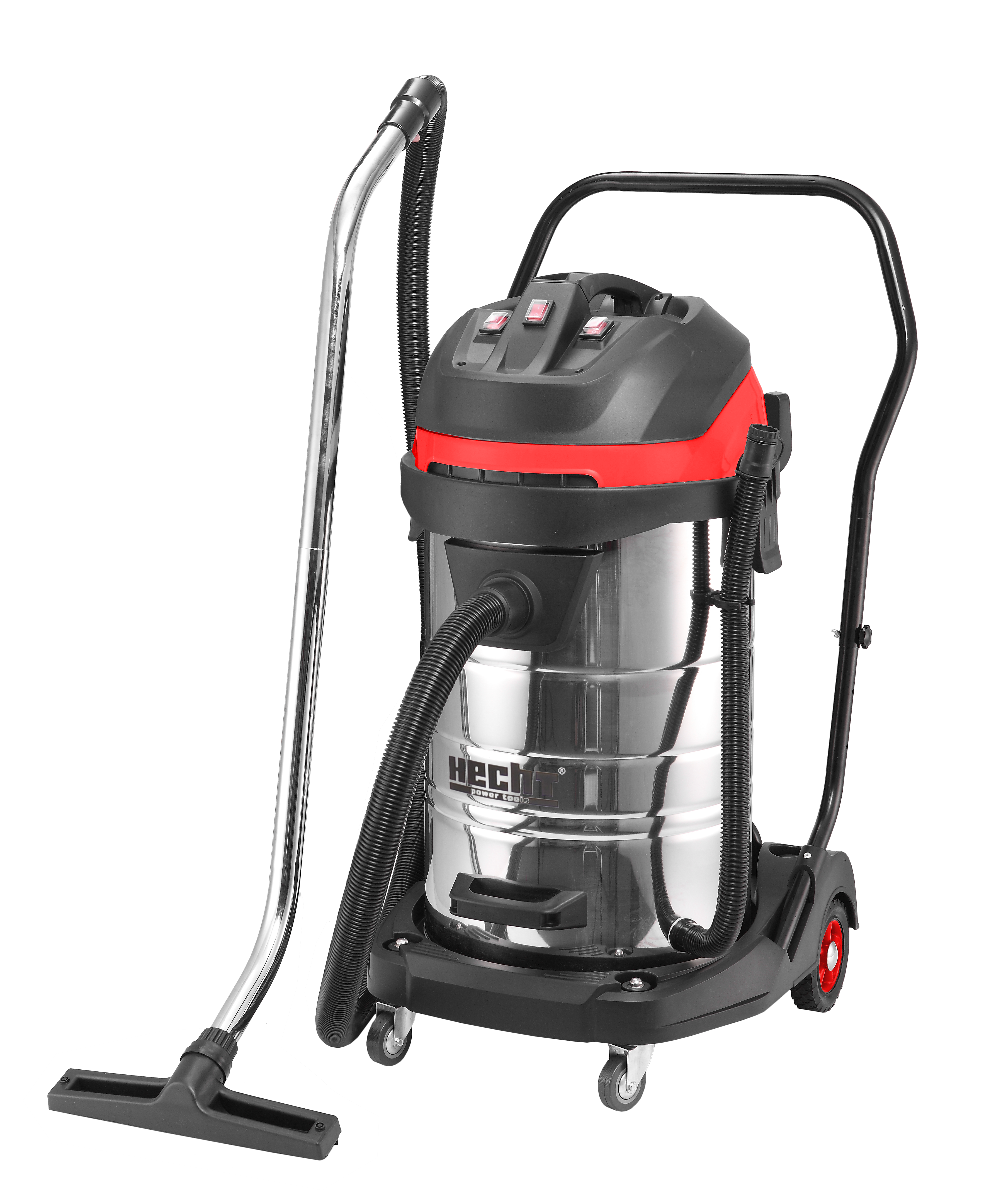 Hecht 8380 nedves-száraz porszívó 3 motorral 80 l / 3000W