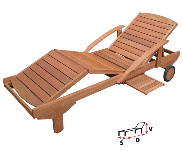 Hecht ERA fa kerti napozóágy