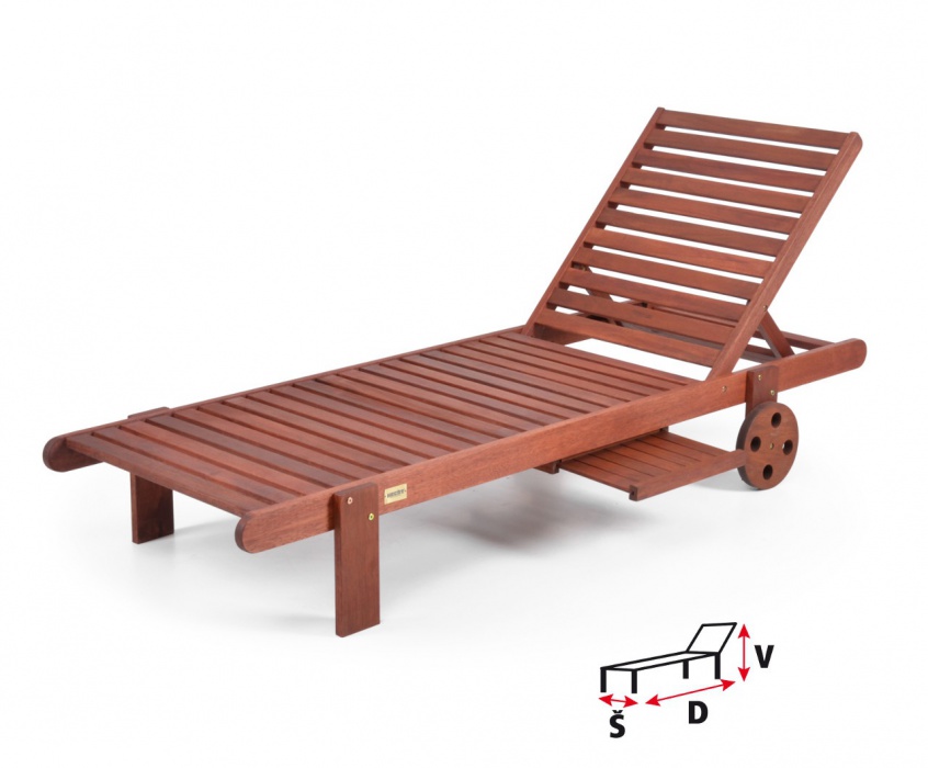 Hecht RESORT I fa kerti napozóágy