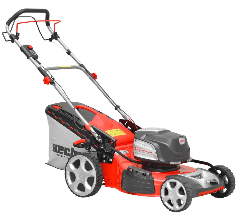 Hecht önjáró, akkus fűnyíró, 62V, 2,5/4Ah, 46cm (akku és töltő nélkül)