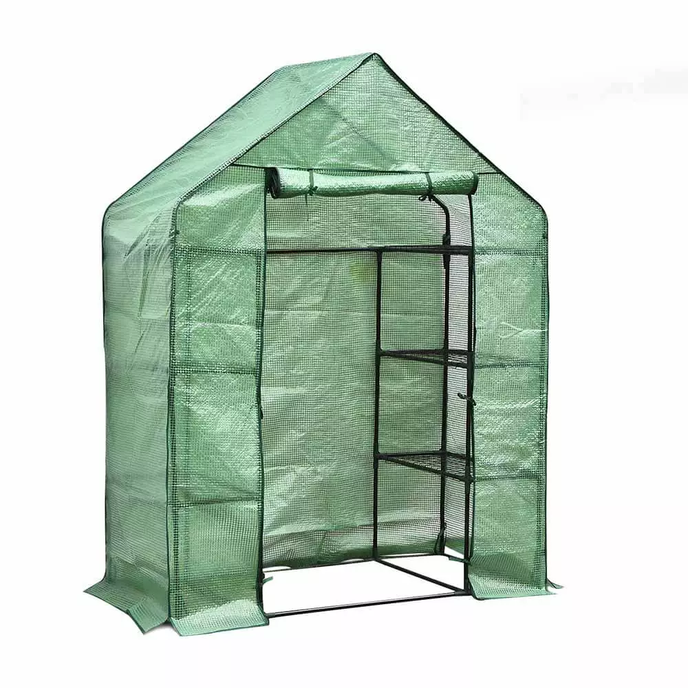 Mobil melegház polcokkal 197x143x73 cm