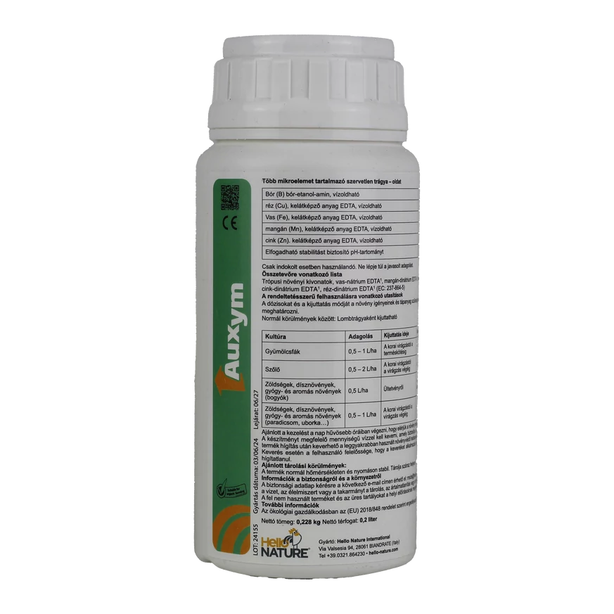 Auxym 100%-ban trópusi növények kivonatából készült, természetes biostimulátor 200 ml
