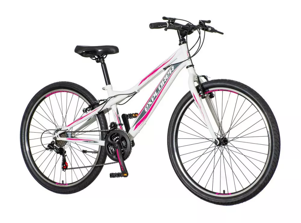 Explorer North 26 lány gyerek MTB kerékpár Fehér-Pink