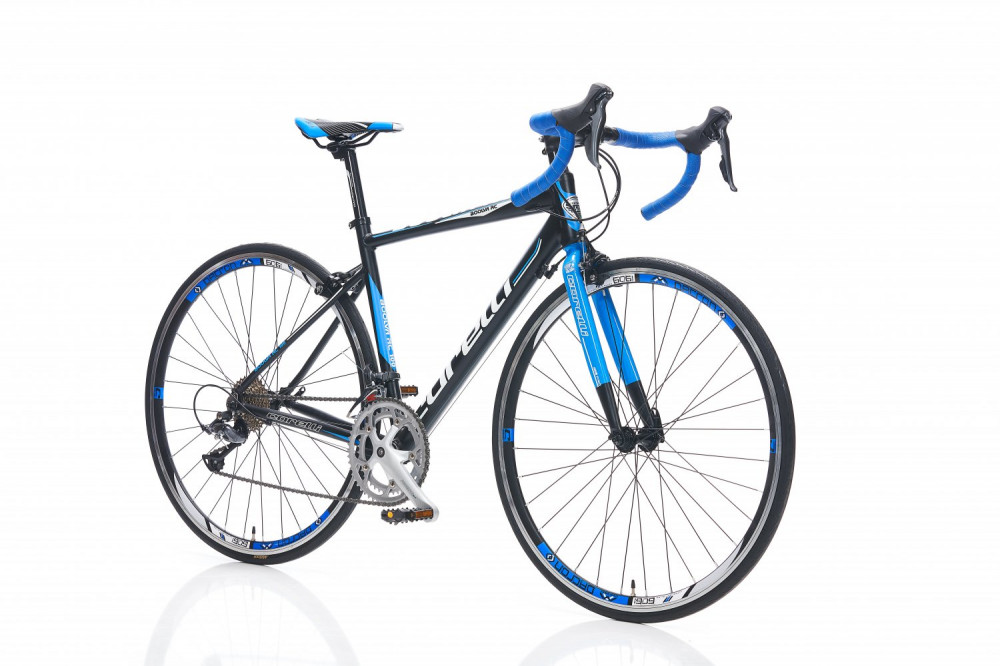 Corelli Boalva RC100 könnyűvázas országúti kerékpár 54 cm Fekete-Kék