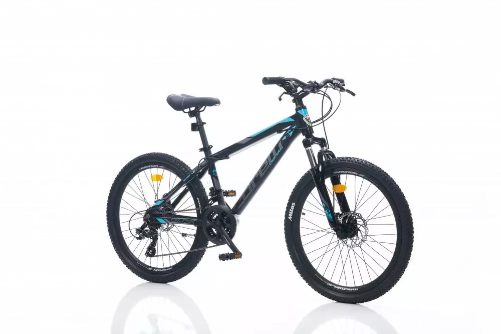 Corelli Felix 2.2 24 MTB gyerek könnyűvázas kerékpár Fekete-Kék