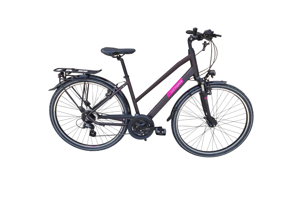 Victoria Trekking 2.7 női trekking kerékpár Mattpadlizsán 46 cm