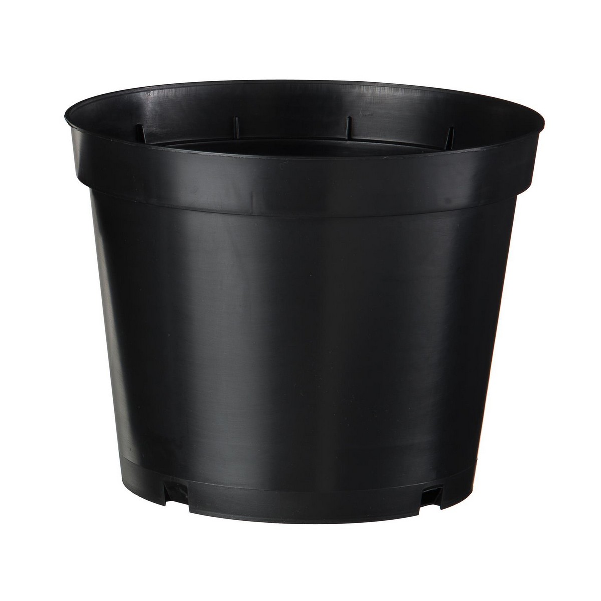 Nature Polipropilén virágcserép, 5 db,2 l, 13,1 x D16,5 cm, fekete