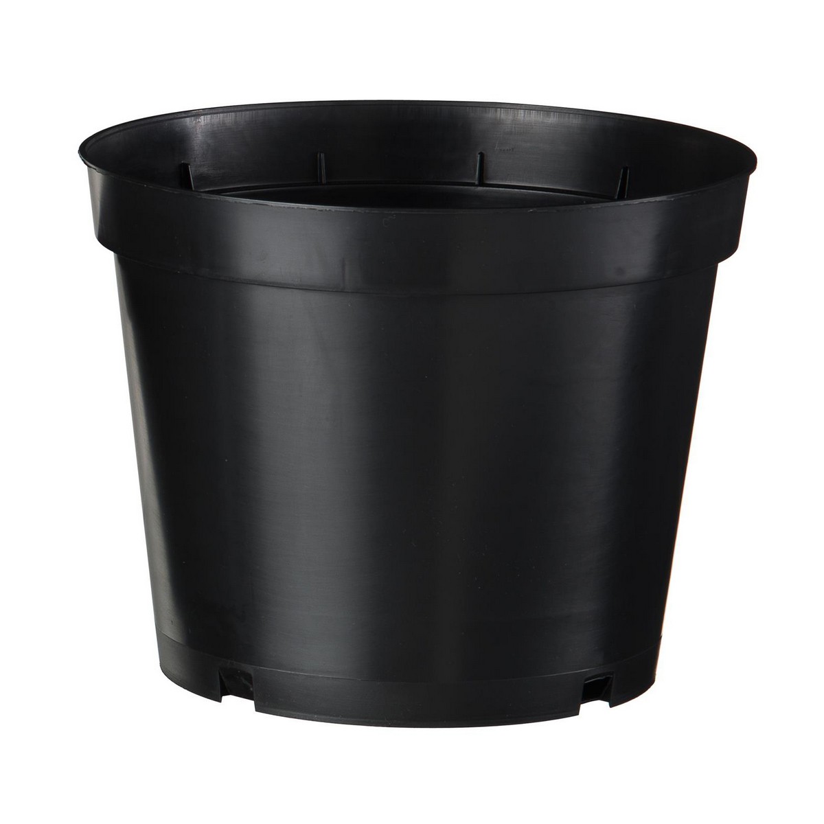 Nature Polipropilén virágcserép, 4 db, 3 l, 15 x D19 cm, fekete