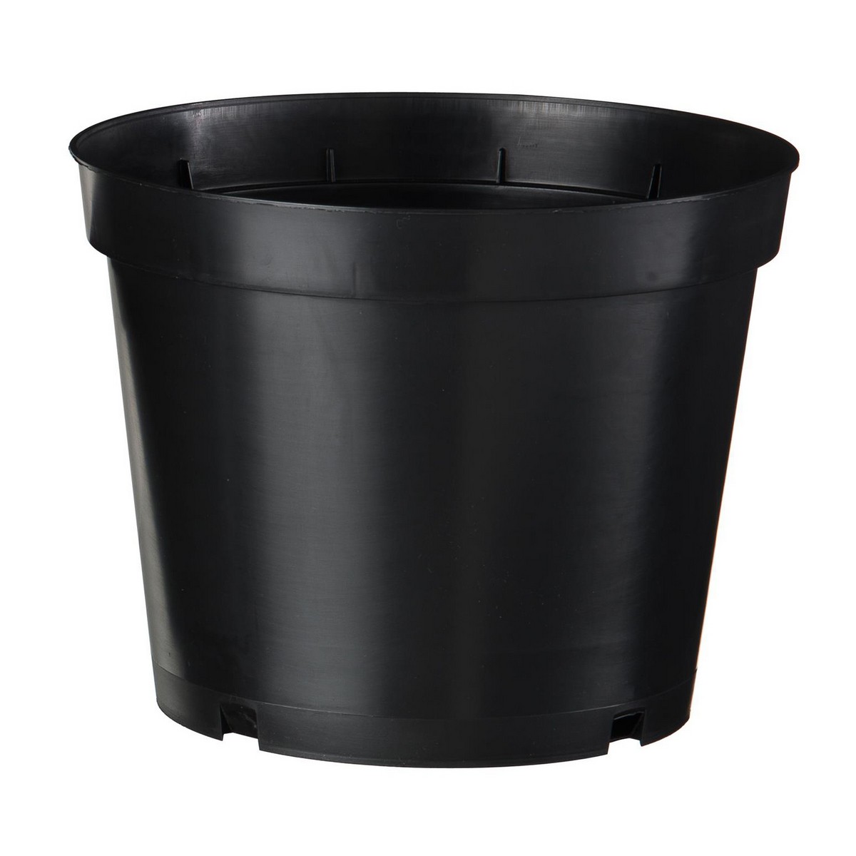 Nature Polipropilén virágcserép, 3 db, 4 l, 17 x D21 cm, fekete