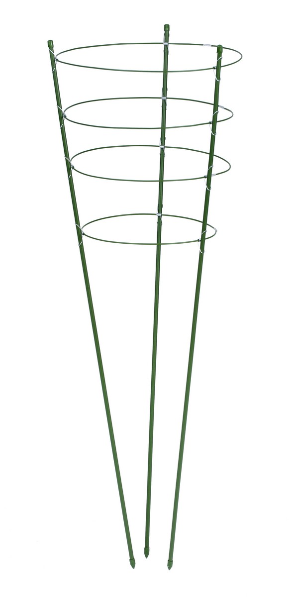 Nature Műanyag bevonatú kúp alakú virágtámasz, 90 cm x D7 mm, zöld