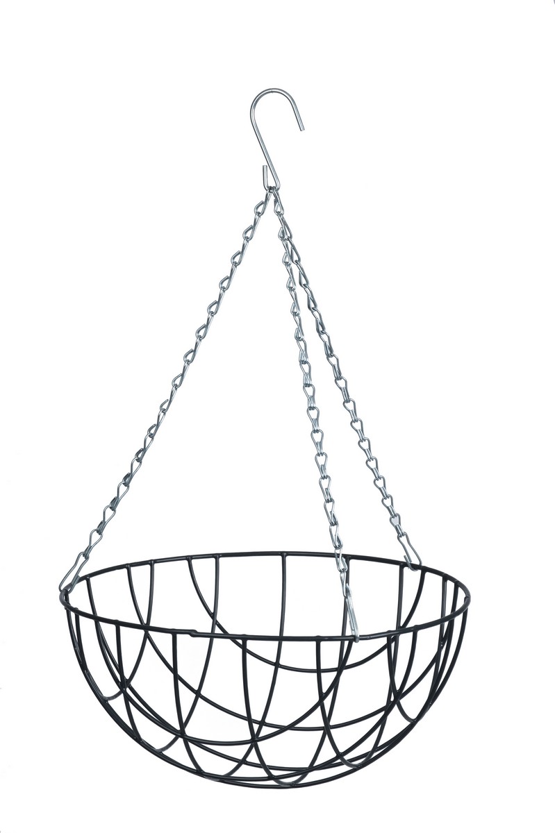 Nature Függőkosár kerek, 16 x D30 cm, antracitszürke