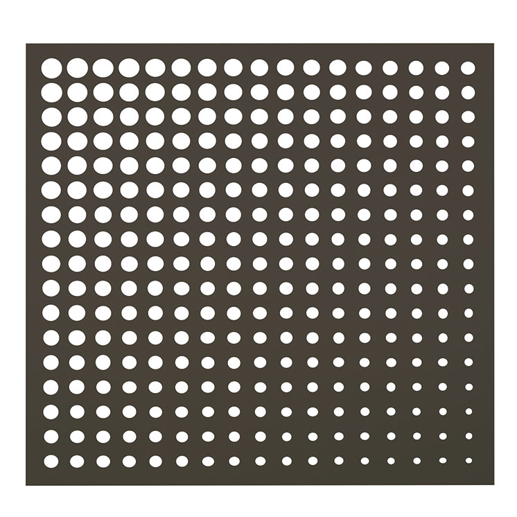 Nortene Moon dekoratív panel rozsdabarna, kör mintázattal 1x1 m