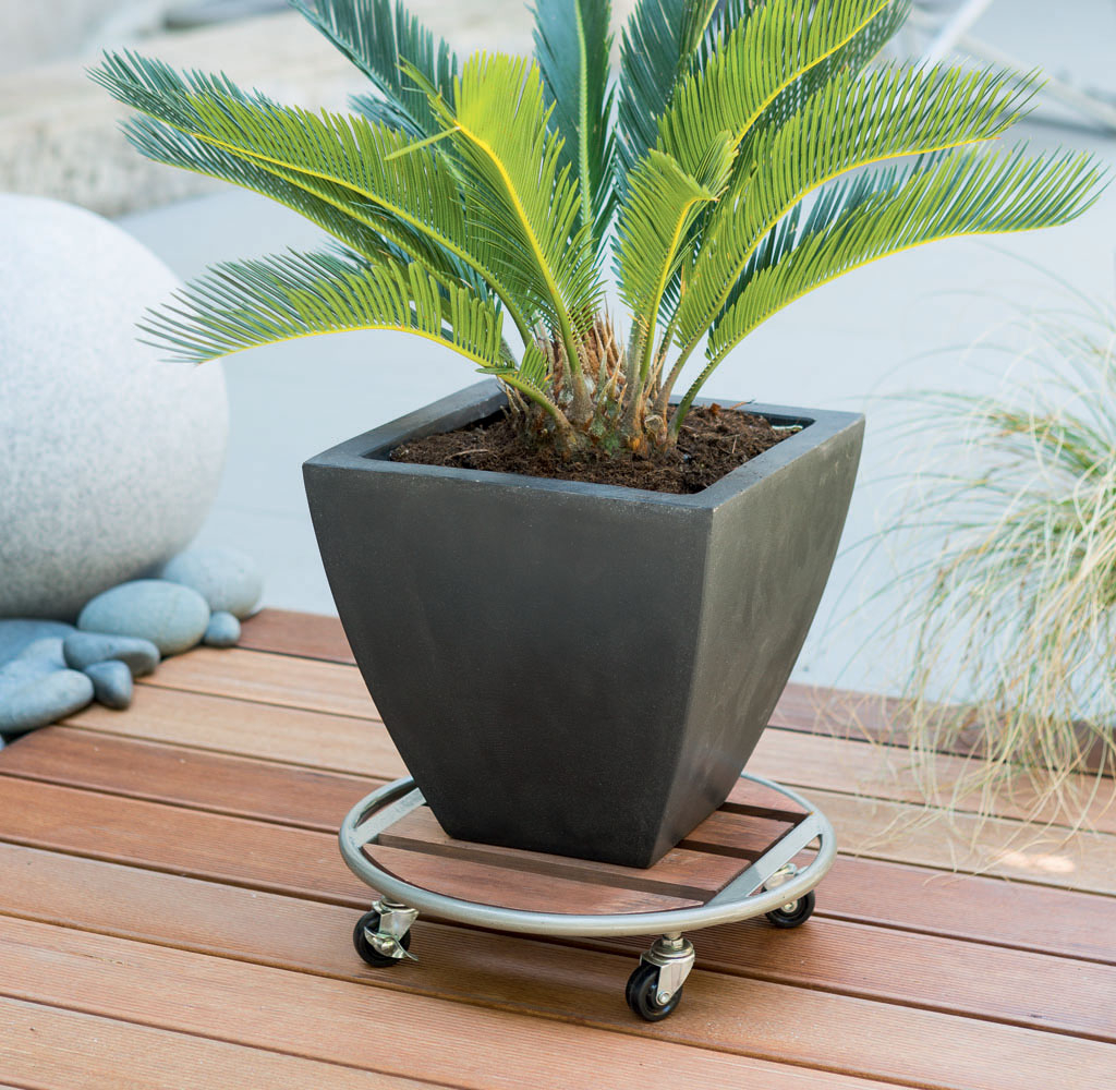 Nortene Flora Roll Metal Wood virágalátét fémből és fából 35 cm, 100 kg