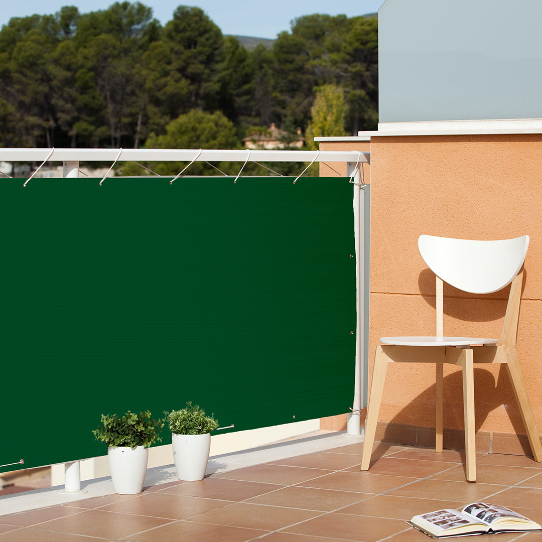 Nortene-Catral Balcony City erkélyháló, 580 g/m2, 90 cm x 3 méter, zöld