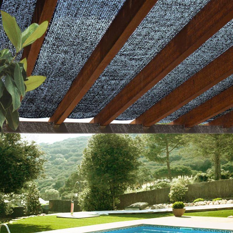 Nortene Sun-Net / HDPE  árnyékolóháló pergolára, fekete, 3x4m