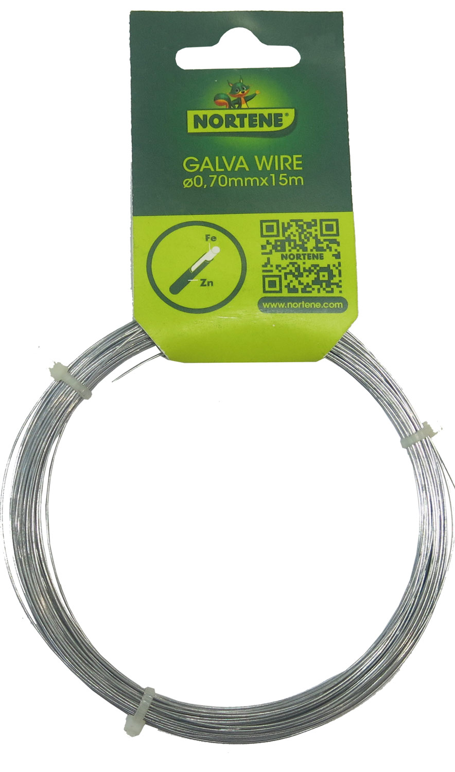 Nortene Galvawire galvanizált dróthuzal, 0,7mmx15m